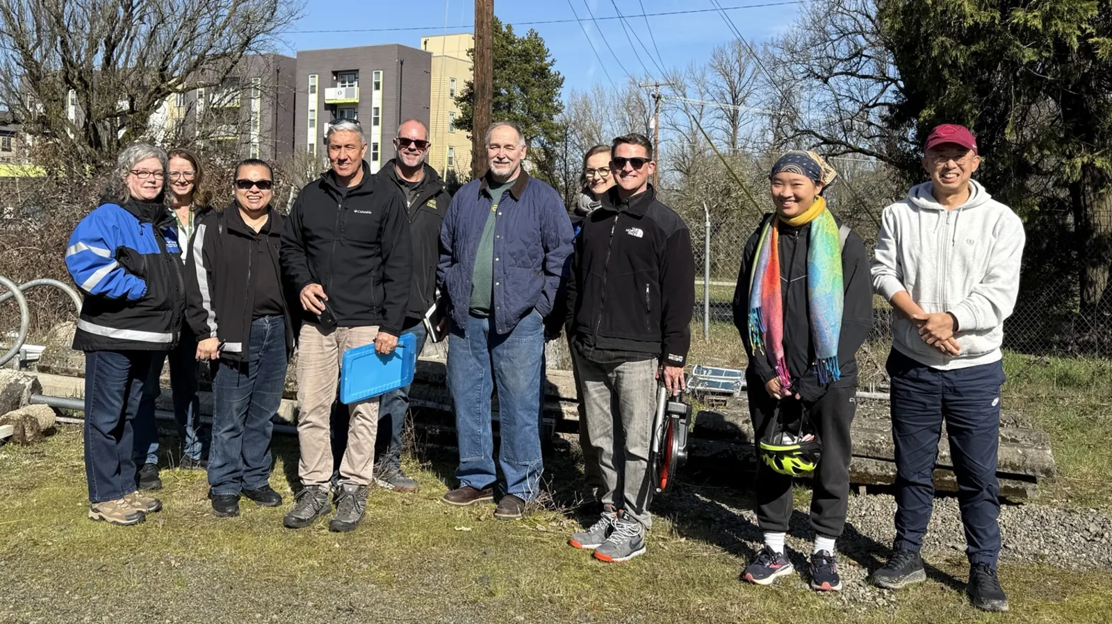 Partners visiting a potential ConexBox host site